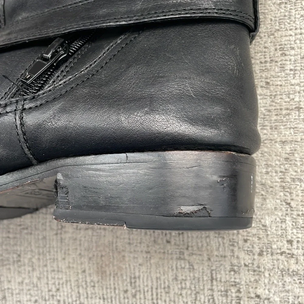 Coach Whitley Black Leather Riding Boots Size 7B